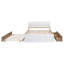 Structure de lit double moderne avec lit gigogne simple et 2 tiroirs