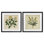 Ensemble de 3 sous-verres Vintage Bushels and Wheat, par Petal Prints Design