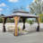 Solid Wood Post Patio Gazebo with Metal Frame-87350708
