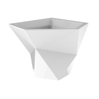 Faz White LED Pot Planter