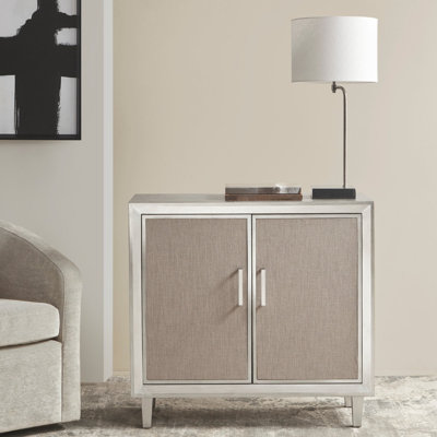 Martha Stewart Deandre Silver 2-door Cabinet