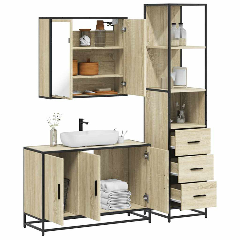 Bathroom Furniture Suite, Sonoma Oak