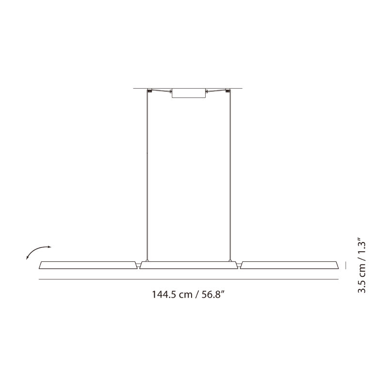 6 - Light Pendant, Matte Black