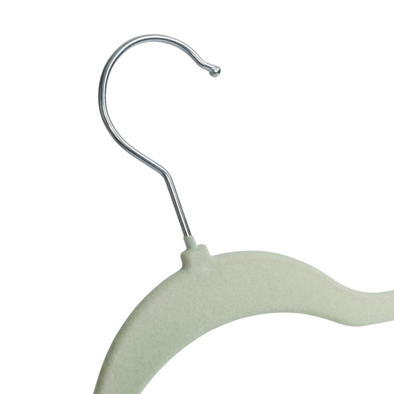 Cintre standard en velours antidérapant, Citron, 35