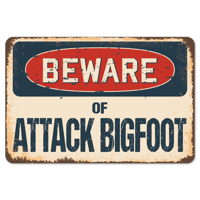 Décalcomanie-Attaque Bigfoot_Beware Of Attack