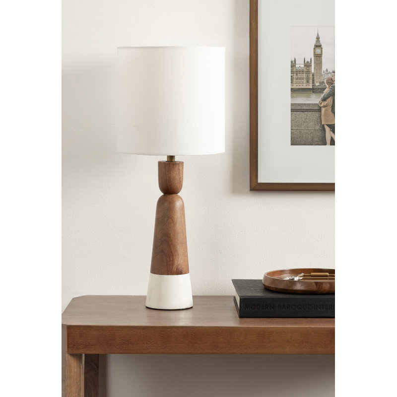 Ceallach Modern Hourglass Bedside Table Lamp