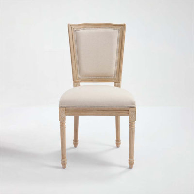 Chaise rembourrée avec pieds en bois