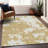 Premium Machine Washable Prisco Gold Rug-1758524713