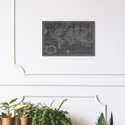 «World Map 1778» par Oliver Gal - impression sur toile