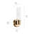 Jaheir Steel Armed Sconce-746767715