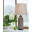 Lampe de table en métal Sushil