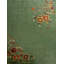 Tapis vert antique à motif floral chinois Art Deco 1935