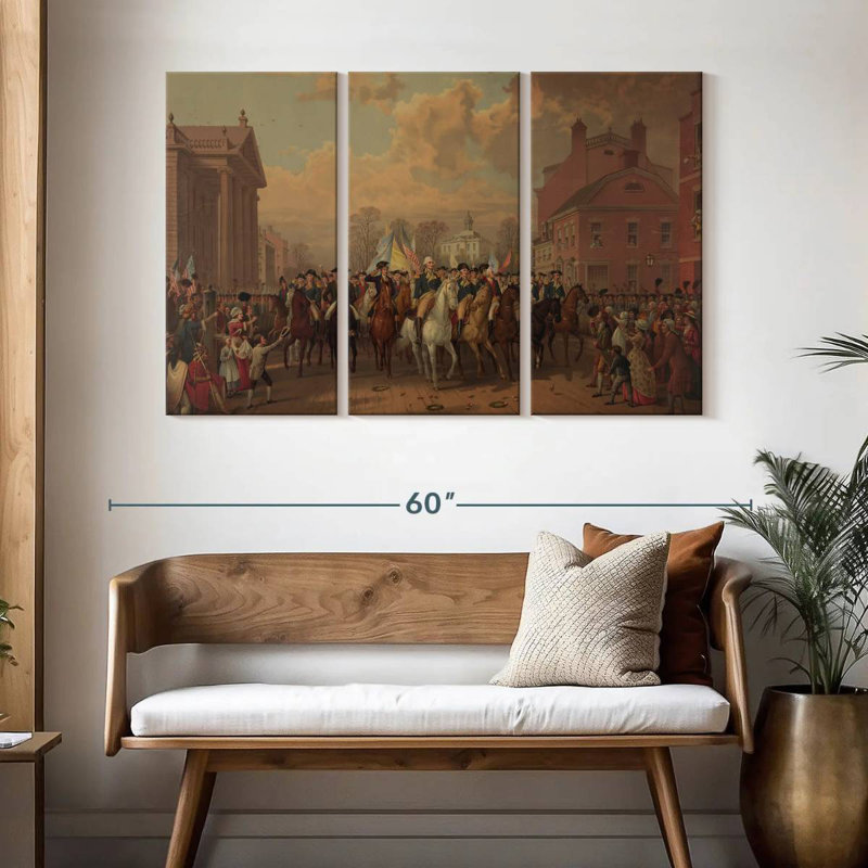 Evacuation Day, 32" H x 50" W