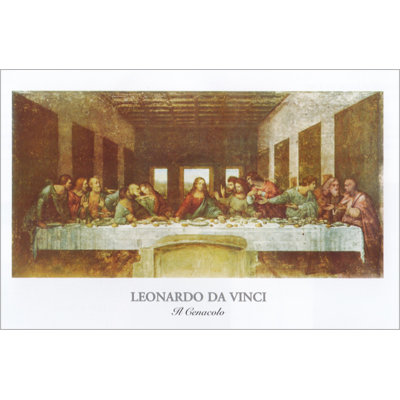 «Last Supper» par Leonardo Da Vinci, impression sur toile non encadrée