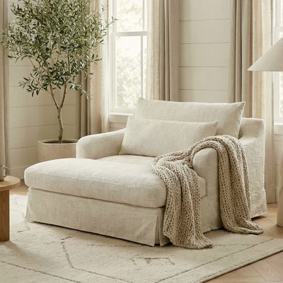 Chenille Sofa Bed, 59.5-Inch Sofa Cama, Sleeper Sofa, Loveseat Sofa, Casual Sofa With Textured Surface And Two Cushions, Suitable For Living Room