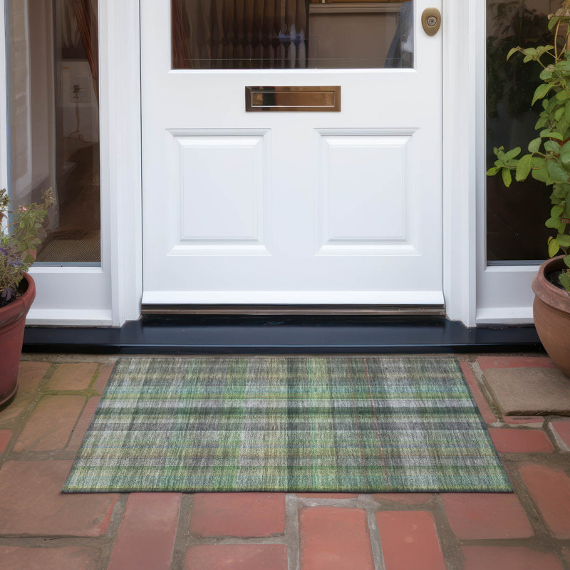 Tapis intérieur / extérieur Kinslee, Rectangle 1 pi 8 po x 2 pi 6 po
