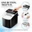 Feilong 26.5 lb. Daily Production Bullet Clear Ice Freestanding Ice Maker