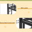 Lit superposé simple au-dessus d'un lit simple en métal, lit superposé bas avec échelle, cadre de lit, noir, fabrication en acier robuste, conception sécuritaire, assemblage facile, capacité de lit supérieur de 250 lb, capacité de lit inférieur de 350 lb