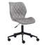Chaise de travail ergonomique rembourrée en velours Alberson-130231420-120345655