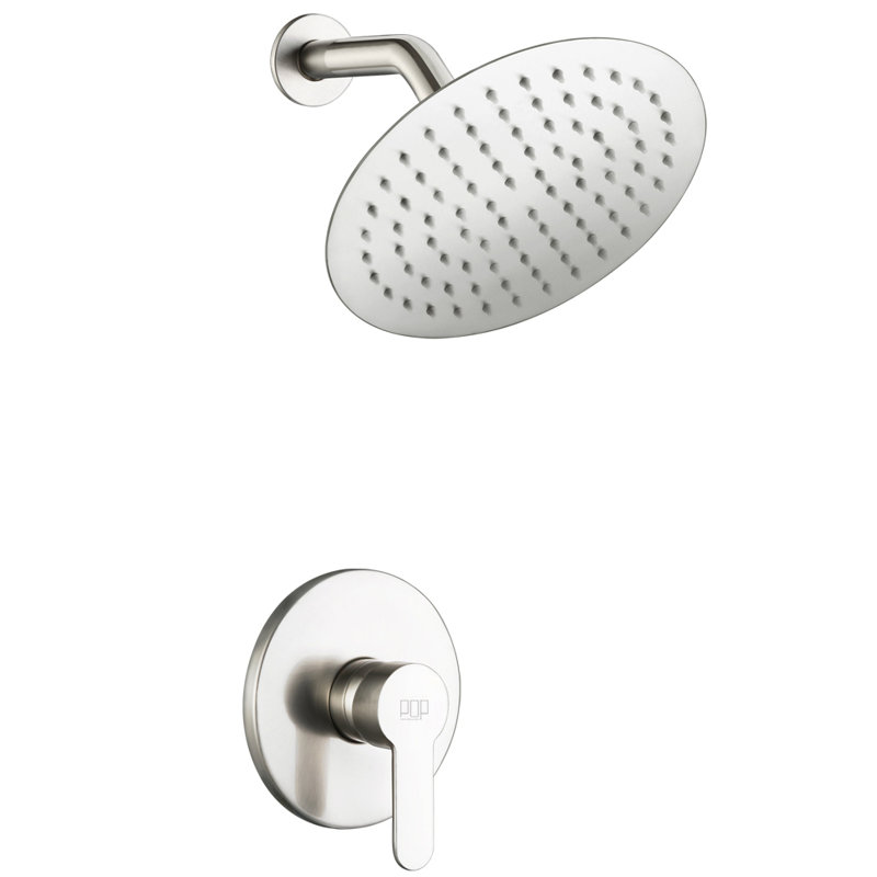Robinet de douche avec valve brute, Gris
