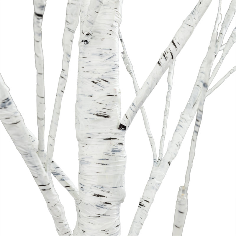 Birch Snow Lighted Trees and Branches, 4' H