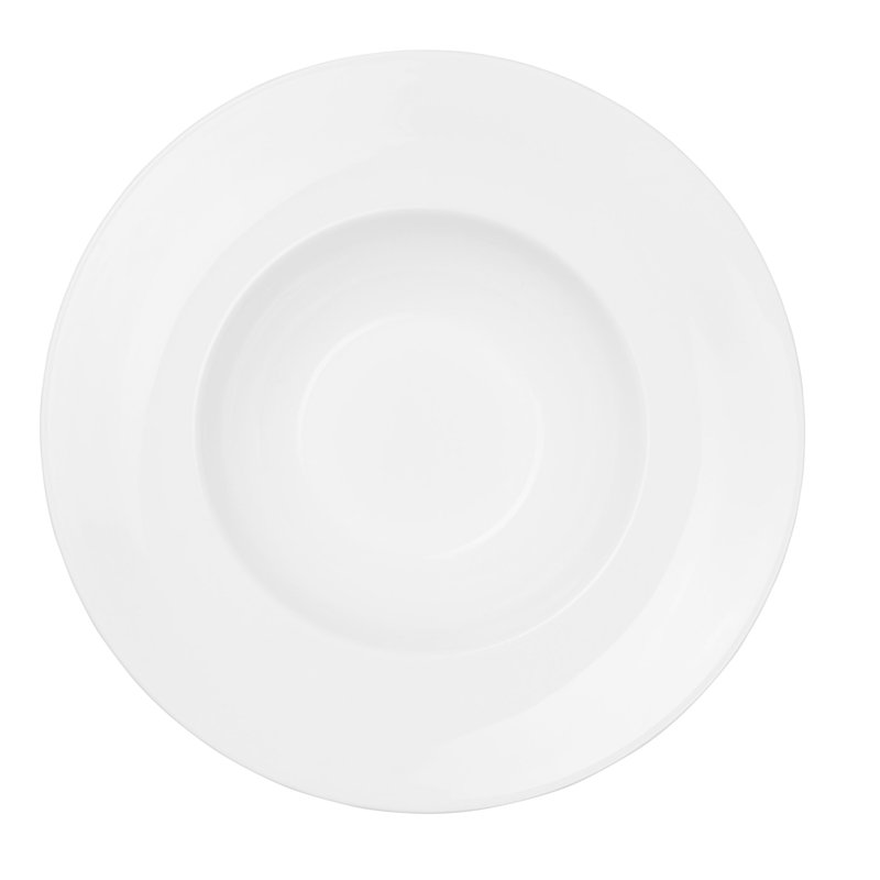 ASA Selection risotto gourmet plate with rim, dinner plate, fine bone china plate, D 23cm
