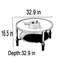 Table basse ronde blanche Rockboard-979061866