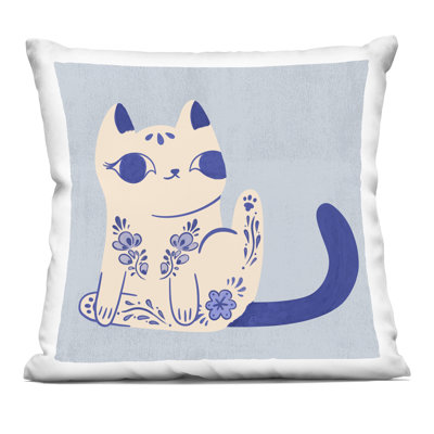 Fierce Vibrant Tiger Design by Kim Allen Throw Pillow