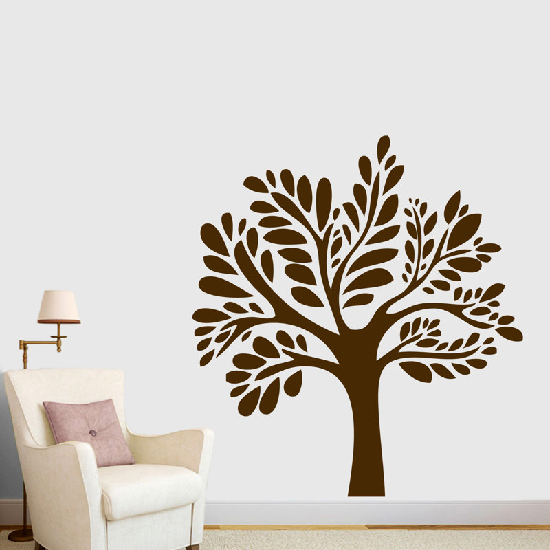 Décalcomanie murale arbre willow Anderson, Brun chocolat