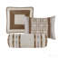Ensemble d'édredon 7 pièces taupe / brun très grand-127671288