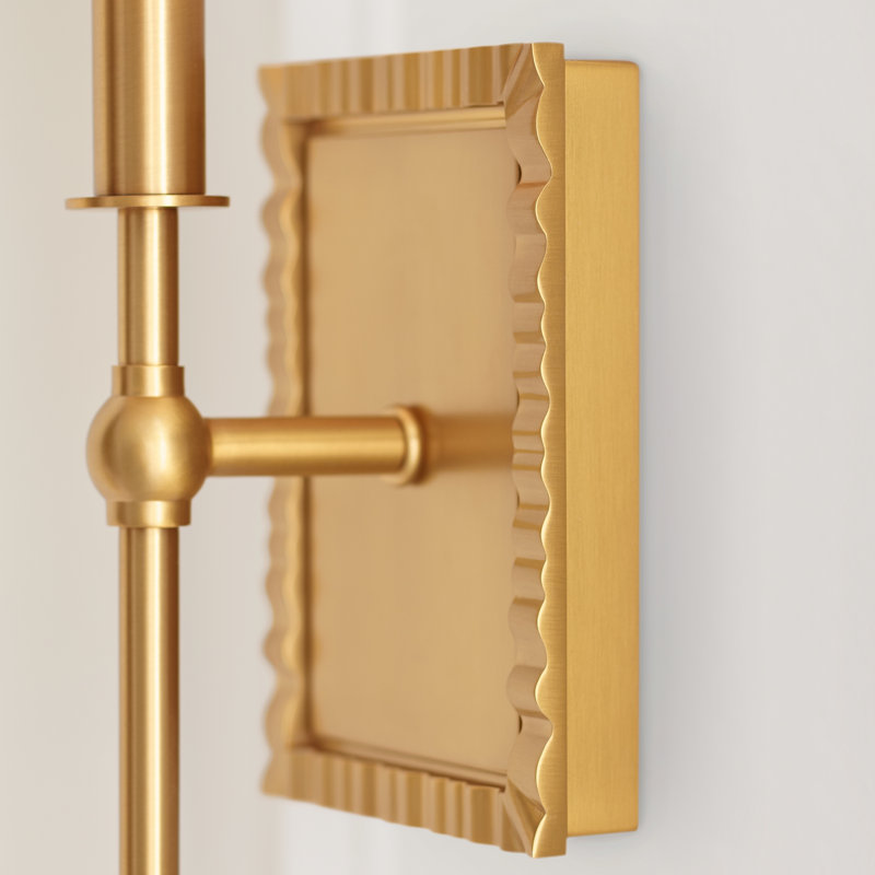 Baxley 1 - Light Armed Sconce, Burnished Brass