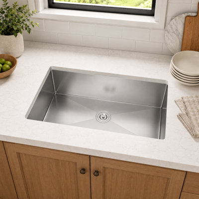 Undermount Workstation Kitchen Sink, Stainless Steel Single Bowl, Multifunctional Prep