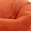 Kingston Cordurouy Bean Bag and Square Footstool-125475888