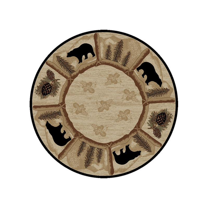 Tapis géométrique Haysi Haysi, Rond 7 pi 10 po