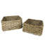 Paniers carrés, rotin, ensemble / 2-61477116-61477056