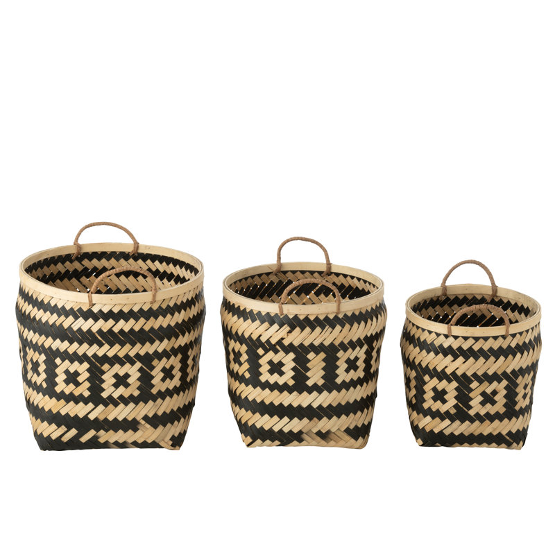Bay Isle Home Abdulhadi Solid Wood Box, 39cm H x 41cm W x 41cm D, Natural/Black