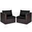 59'' Wide Straight Wicker Loveseat with Cushions-1823065361