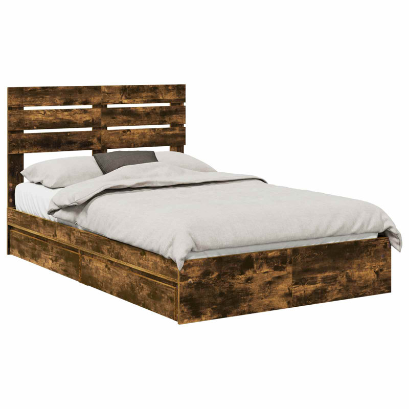 Bed, Double (4'6), Smoked Oak
