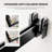 60" W x 60" H Matte Black Frameless Double Sliding Shower Door, Bathtub Door, 5/16"(8mm) Tempered Glass, Explosion-proof Film