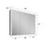 Armoire à miroir 32 po H 32 po x H 48 po à fixation murale