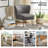 Euclid Faux Leather Chair With Metal Base-1978972594