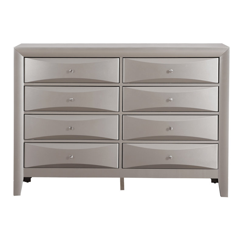 Commode Marilla, champagne argenté, Champagne