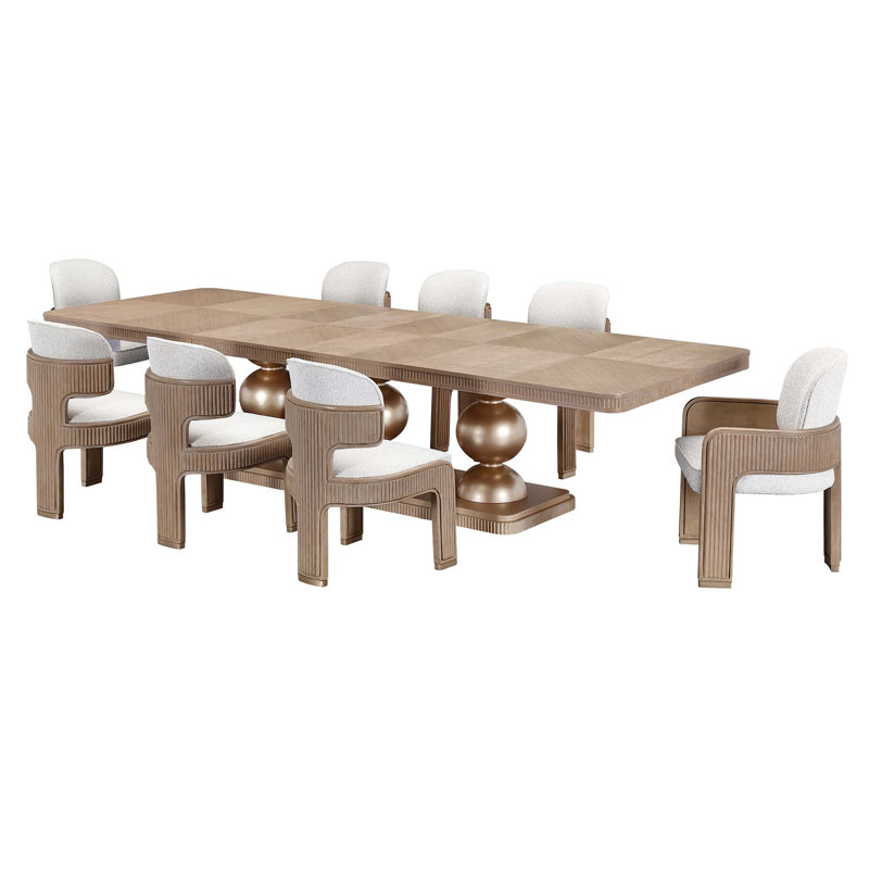 West Kensington Rectangular Dining Table, Medium Yellow Wood