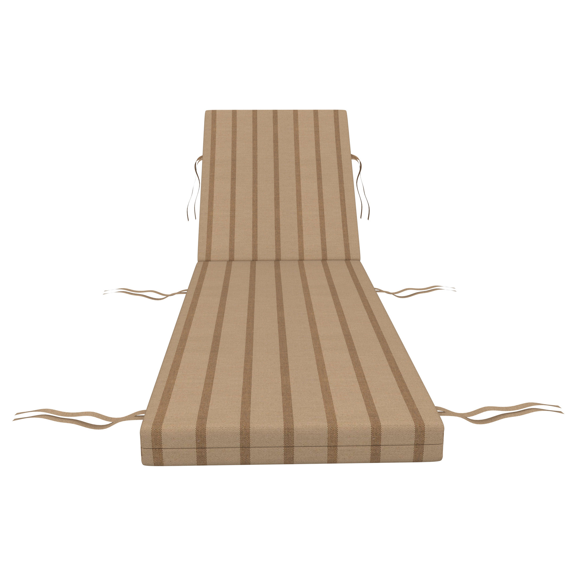 Lani Sunbrella Outdoor Chaise Lounge Cushion, 21" W x 50" D, Unwind Driftwood