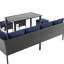 Ensemble de mobilier d'extérieur pour petit patio 7 pièces