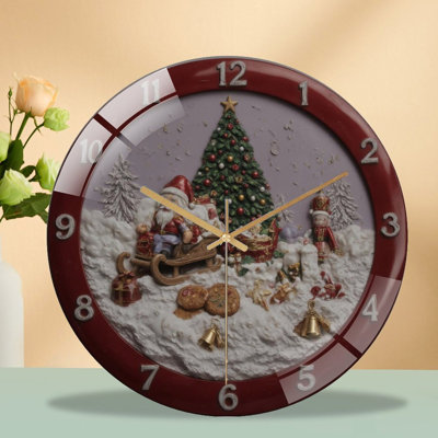 Horloge murale en verre 12 po