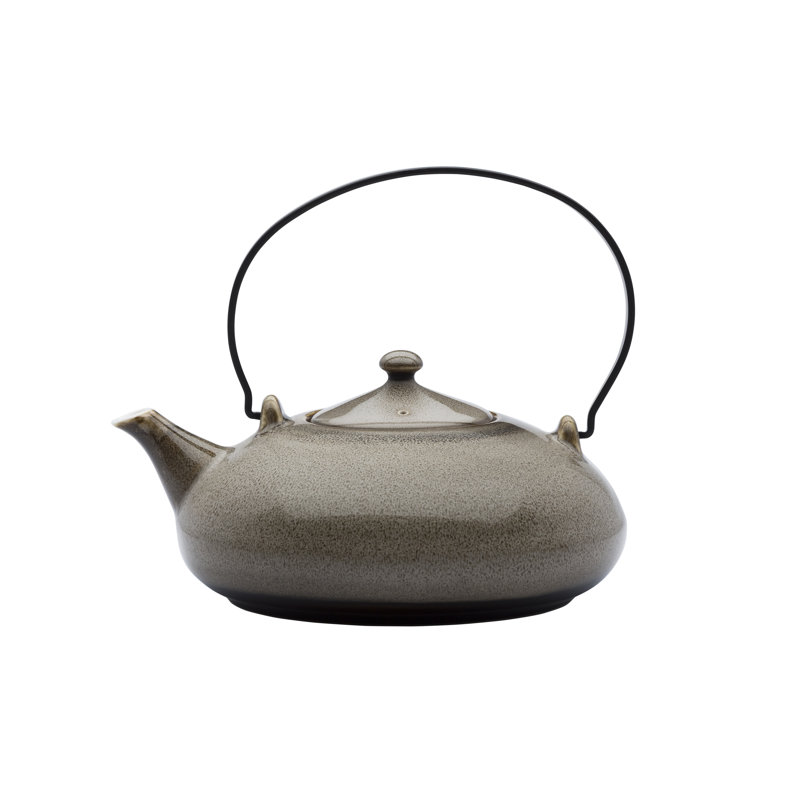 Rustic Chestnut Teapots with Metal Handle, by Luzerne