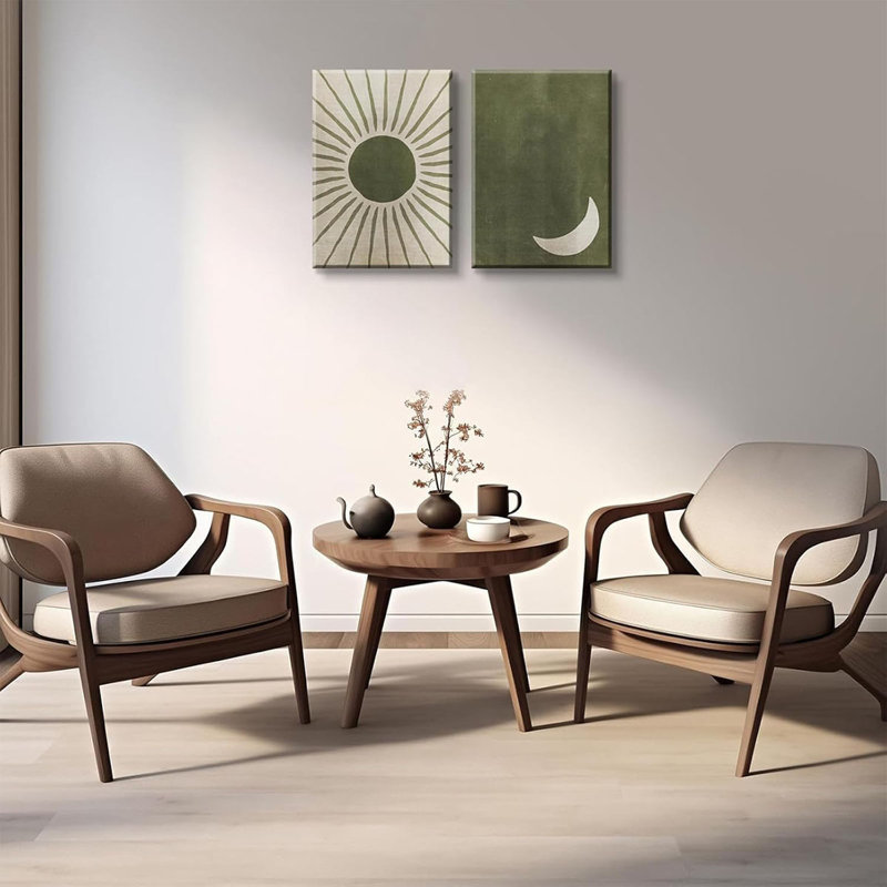 2 Piece Wrapped Canvas Print, 40 cm H x 30 cm W