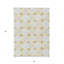 Tapis extérieur lavable abstrait doré et beige 3 pi x 5 pi