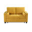 Upholstered Tufted Convertible Pull-Out Sleeper Sofa Bed - Adjustable Backrest With 2 Soft Pillows-2061366976